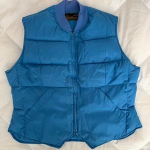 Eddie Bauer blue goosedown vest